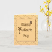 Carte Bonne Fête des pères (Fleur jaune)