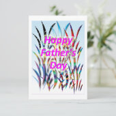 Carte Bonne Fête des pères (Debout devant)