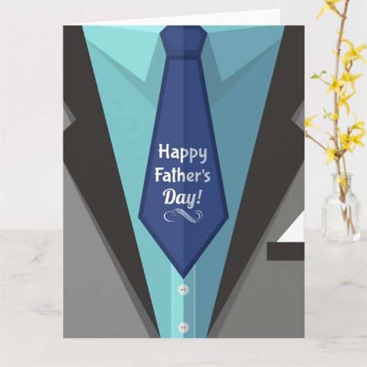 Carte Bonne Fête des pères (Fleur jaune)