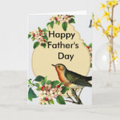 Carte Bonne Fête des pères (Fleur jaune)