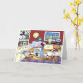 Carte Bonne Fête des pères (Fleur jaune)