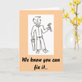 Carte Bonne Fête des pères (Fleur jaune)