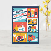 Carte Bonne Fête des pères ! (Fleur jaune)