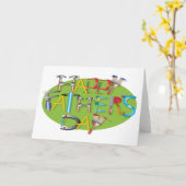 Carte Bonne Fête des pères (Fleur jaune)