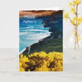 Carte Bonne Fête des pères (Fleur jaune)