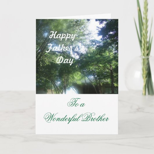 Carte Bonne fête des pères à un merveilleux frère (Devant)
