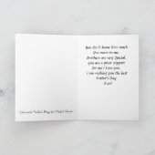 Carte Bonne fête des pères à un merveilleux frère (Intérieur)