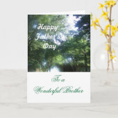 Carte Bonne fête des pères à un merveilleux frère (Fleur jaune)