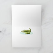 Carte Bonne Fête des pères Alligator (Intérieur)
