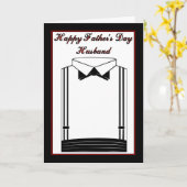 Carte Bonne Fête des pères au mari de la femme (Fleur jaune)