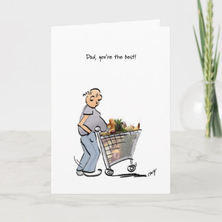 Carte Bonne Fête des pères au meilleur papa !
