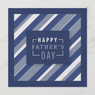 Carte Bonne Fête des pères Cravate par bandes