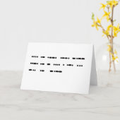 Carte Bonne Fête des pères dans Morse Code Card (Fleur jaune)