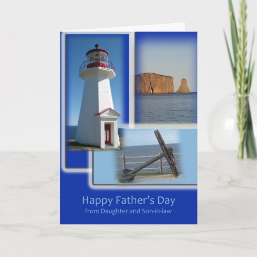 Carte Bonne Fête des pères - De la fille et du gendre (Devant)