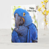 Carte Bonne Fête des pères ... De L'Oiseau (Fleur jaune)