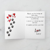 Carte Bonne Fête des pères de votre Labrador Retriever (Intérieur)