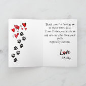 Carte Bonne Fête des pères de votre miniature Schnauzer (Intérieur)