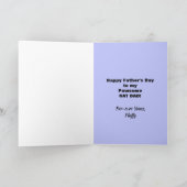 Carte Bonne Fête des pères du chat — Votre photo (Intérieur)
