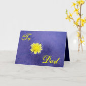 Carte Bonne Fête des pères Fleur Jaune I (Fleur jaune)