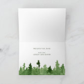 Carte Bonne Fête des pères | Forêt d'eau verte (Intérieur)