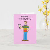 Carte Bonne Fête des pères gay (Fleur jaune)