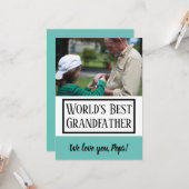 Carte Bonne Fête des pères | Grand-père (Devant/Arrière en situation)