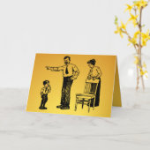 Carte Bonne Fête des pères - Je mens (Fleur jaune)