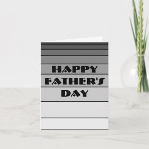 Carte Bonne Fête des pères, Je T'Coeur Papa, Noir & Blan