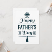 Carte Bonne Fête des pères // Novelty Cute Blank (Devant/Arrière en situation)