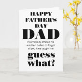 Carte bonne fête des pères papa (Fleur jaune)