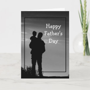 Carte Bonne Fête des pères Papa, je te regarde