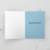 Carte Bonne Fête des pères Papa River Rocks Nature extér (Intérieur)