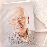 Carte Bonne Fête des pères papy ! Accueil simple et mode<br><div class="desc">Ce design simple et moderne est composé de typographie serif. "Bonne Fête des pères,  grand-père" dans la typographie moderne et simple. C'est une carte de voeux parfaite pour votre grand-père,  grand-père,  grampa,  grand-père,  lolo en fête des pères.</div>