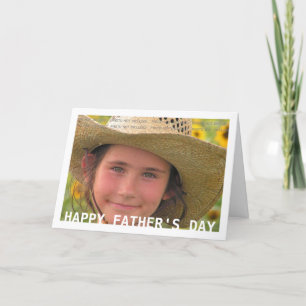 Carte Bonne Fête des pères Photo personnalisée Design si