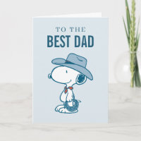 Bonne fête des pères | Snoopy papa cowboy