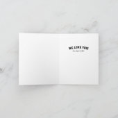 Carte Bonne Fête des pères sportive une photo noir blanc (Intérieur)