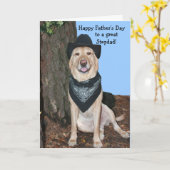 Carte Bonne Fête des pères Stepdad (Fleur jaune)