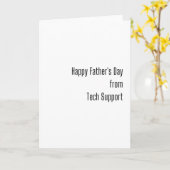 Carte Bonne Fête des pères (Techy) (Fleur jaune)