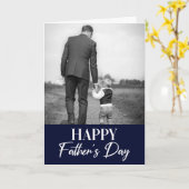 Carte Bonne Fête des pères Une photo Fête des pères mode (Fleur jaune)