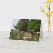 Carte Bonne Fête des pères, vide (Fleur jaune)