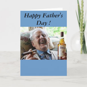 Carte Bonne Fête des pères Vieux Homme !
