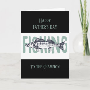 Carte Bonne Fête des pères Voiture de sport noir