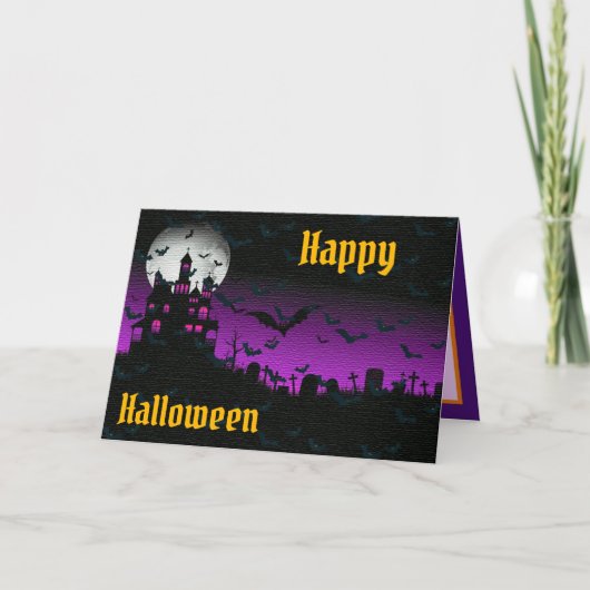 Carte Bonne fête d'Halloween (Devant)