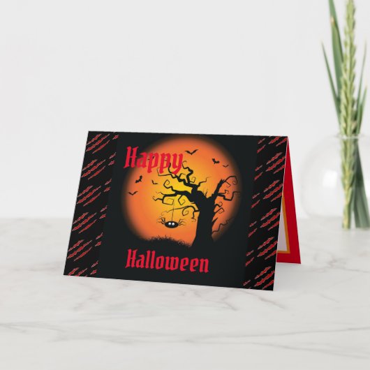 Carte Bonne fête d'Halloween (Devant)