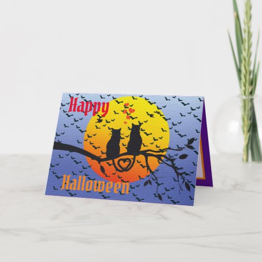 Carte Bonne fête d'Halloween (Devant)