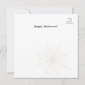 Carte Bonne fête d'Halloween "Treat or Trick" (Dos)