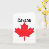 Carte Bonne fête du Canada! (Fleur jaune)