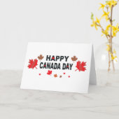 Carte Bonne fête du Canada (Fleur jaune)