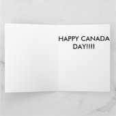 Carte Bonne fête du Canada (Intérieur)