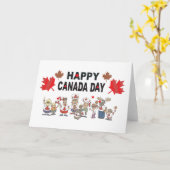 Carte Bonne fête du Canada (Fleur jaune)